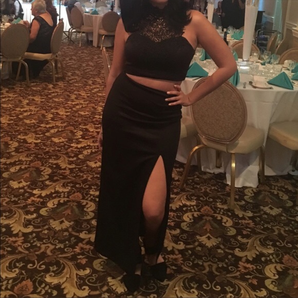 Emerald Sundae Dresses & Skirts - Black Floor Length Dress